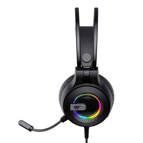 Casti Havit Gaming (H2040d), with Microphone, RGB, USB, Jack 3.5mm, Negru