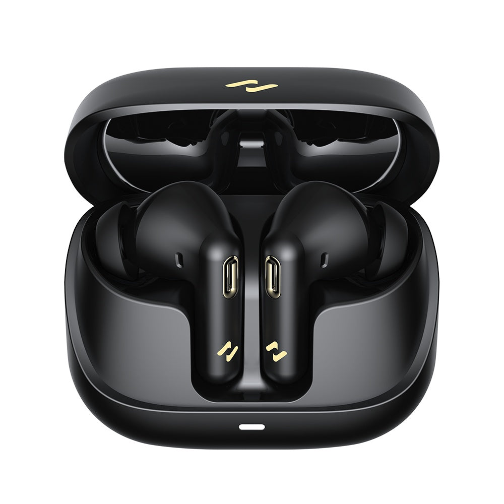 Casti Havit (TW906 Pro), Bluetooth 5.3, with Microphone, TWS, ANC, Type-C, 300mAh, Negru