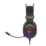 Casti Havit Gaming Gamenote H2016d, for Gaming, with Microphone, RGB, USB, Jack 3.5mm, Negru