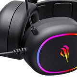 Casti Havit Gaming Gamenote H2016d, for Gaming, with Microphone, RGB, USB, Jack 3.5mm, Negru