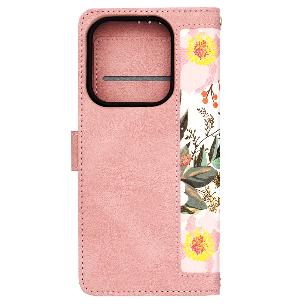 Husa de protectie Techsuit FlipCraft compatibil cu Xiaomi Redmi Note 14 5G, Sweetheart Pink