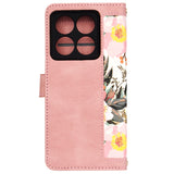 Husa de protectie Techsuit FlipCraft compatibil cu Xiaomi 14T Pro, Sweetheart Pink