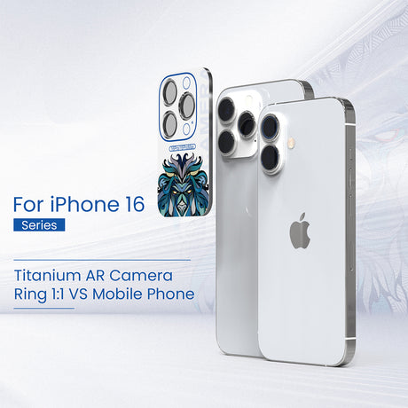 Folie de protectie Lito S+ Camera Glass compatibil cu iPhone 16 Pro / iPhone 16 Pro Max, Desert Titanium