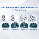 Folie de protectie Lito S+ Camera Glass compatibil cu iPhone 16 Pro / iPhone 16 Pro Max, Desert Titanium
