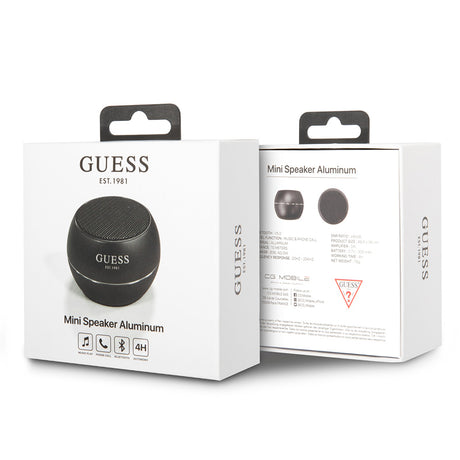 Casti Guess Wireless Mini Speaker (GUWSALGEK), Bluetooth 5.0, 3W, 300mAh, 4H, Negru