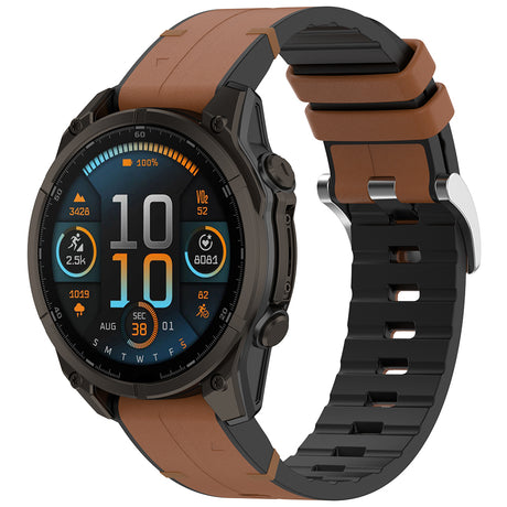 Curea smartwatch Techsuit Watchband QuickFit 20mm (W071) compatibil cu Instinct 2S/2S Solar/Approach S70 42mm/fenix 7S Pro Sapphire Solar, Maro