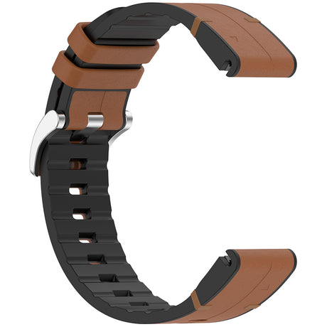 Curea smartwatch Techsuit Watchband QuickFit 22mm (W071) compatibil cu Garmin Fenix 5/5 Plus 6/6 Pro/7/Forerunner 935/945/970/Approach S60, Maro