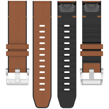 Curea smartwatch Techsuit Watchband QuickFit 20mm (W071) compatibil cu Instinct 2S/2S Solar/Approach S70 42mm/fenix 7S Pro Sapphire Solar, Maro