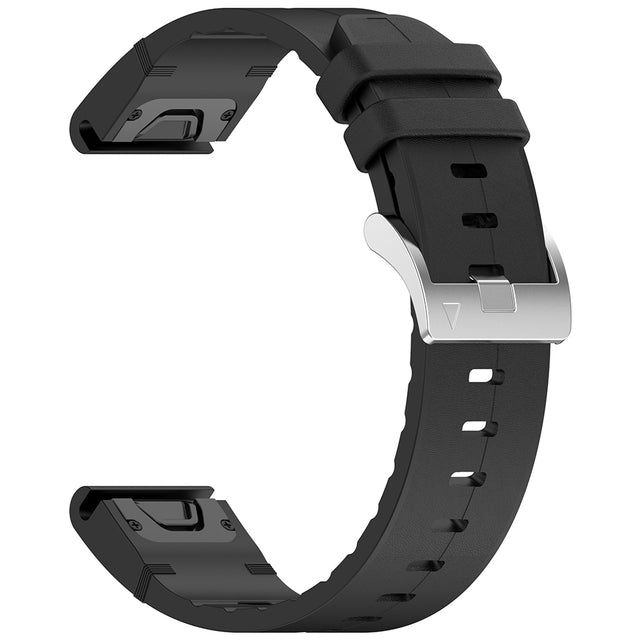 Curea smartwatch Techsuit Watchband QuickFit 26mm (W071) compatibil cu Garmin Fenix 3/3 HR/5X/5X Plus/6X/6X Pro/7X/7X Pro Solar, Negru