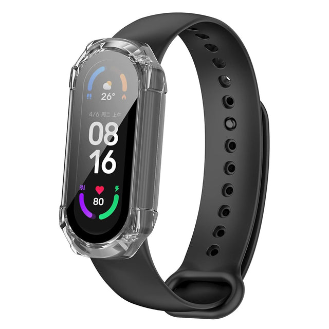 Folie de protectie smartwatch Techsuit Defense360 Pro + Screen Protector compatibil cu Xiaomi Smart Band 7 / 7 NFC, Transparent