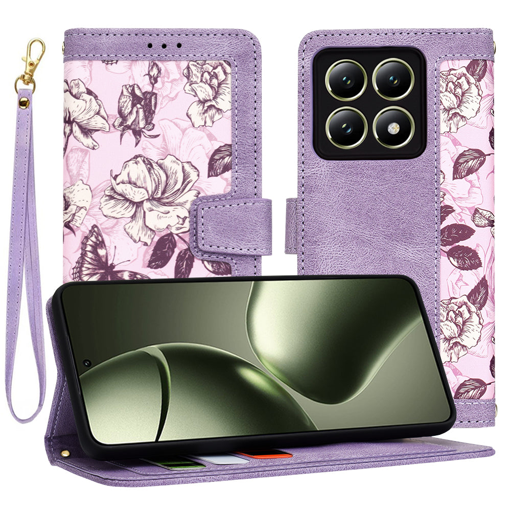 Husa de protectie Techsuit FlipCraft compatibil cu Xiaomi 14T, Mysterious Purple