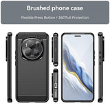 Husa de protectie Techsuit Carbon Silicone compatibil cu Honor Magic7 Pro, Negru