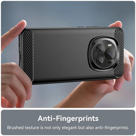 Husa de protectie Techsuit Carbon Silicone compatibil cu Honor Magic7 Pro, Negru