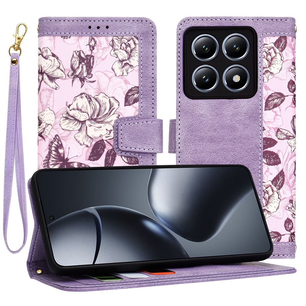 Husa de protectie Techsuit FlipCraft compatibil cu Xiaomi 14T Pro, Mysterious Purple