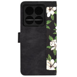 Husa de protectie Techsuit FlipCraft compatibil cu Xiaomi 14T Pro, Flowers of the Dawn