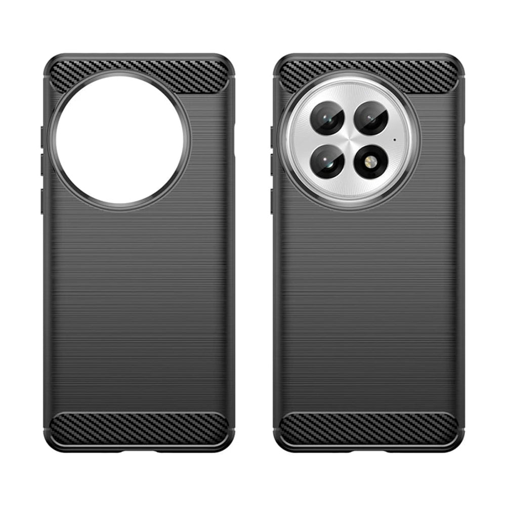 Husa de protectie Techsuit Carbon Silicone compatibil cu OnePlus 13, Negru