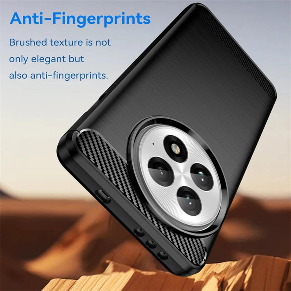 Husa de protectie Techsuit Carbon Silicone compatibil cu OnePlus 13, Negru