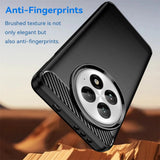 Husa de protectie Techsuit Carbon Silicone compatibil cu OnePlus 13, Negru