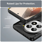 Husa de protectie Techsuit Carbon Silicone compatibil cu OnePlus 13, Negru