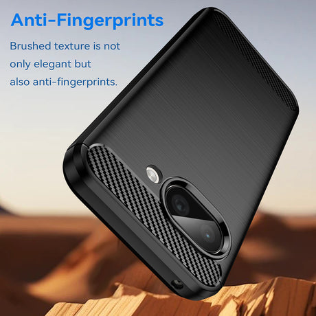 Husa de protectie Techsuit Carbon Silicone compatibil cu Google Pixel 9a, Negru