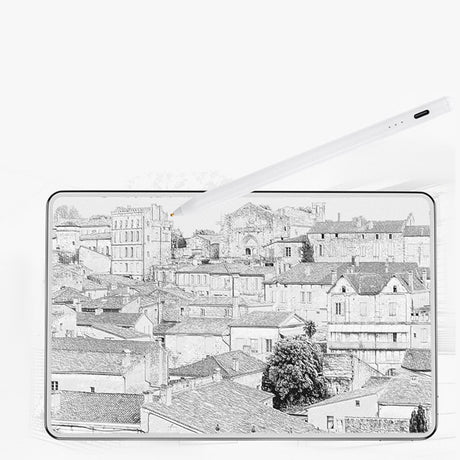 Stylus Techsuit Stylus Pen (S3), for Phones and Tablets, Universal, Active, Type-C, Fast Charging, 130mAh, Albastru