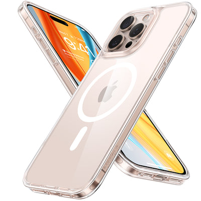 Husa de protectie Torras Diamond MagSafe compatibil cu iPhone 16 Pro Max, Transparent
