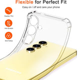 Husa de protectie Techsuit Shockproof Clear Silicone compatibil cu Samsung Galaxy S25 Plus, Transparent