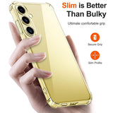 Husa de protectie Techsuit Shockproof Clear Silicone compatibil cu Samsung Galaxy S25 Plus, Transparent