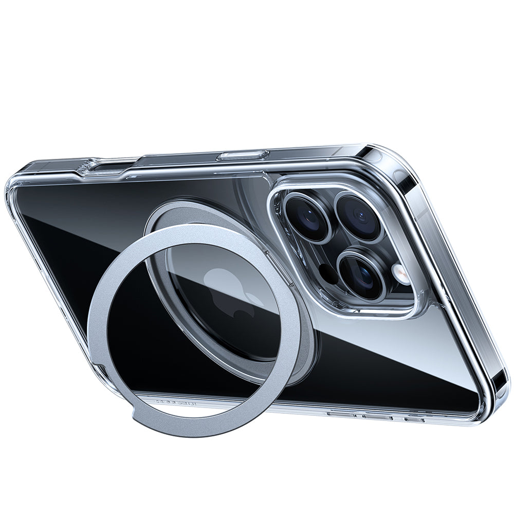 Husa de protectie Torras Ostand Pro MagSafe Series compatibil cu iPhone 16 Pro, Transparent