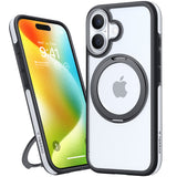 Husa de protectie Torras Ostand R Fusion MagSafe Series compatibil cu iPhone 16 Plus, Negru