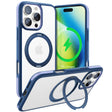 Husa de protectie Torras Ostand R Fusion MagSafe Series compatibil cu iPhone 16 Pro, Bleumarin