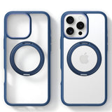 Husa de protectie Torras Ostand R Fusion MagSafe Series compatibil cu iPhone 16 Pro, Bleumarin