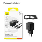 Incarcator Baseus (P10111602113-01), USB-C, PD 20W, 1m, Negru