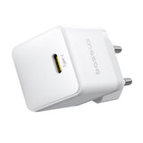 Incarcator Baseus (P10111602213-01), USB-C, PD 20W, 1m, Alb