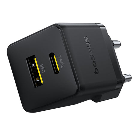 Incarcator Baseus Palm (P1011160A113-00), Fast Charging, 2in1, USB, Type-C, 30W, Cluster Black