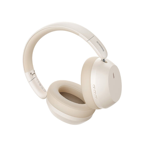 Casti Baseus Wireless Bass 35 Max (A00070800221-00), On-ear, Bluetooth 5.3, Sound Isolation, Foldable, Stellar White