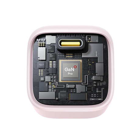 Incarcator Baseus PicoGo (P10176800413-00), GaN, Fast Charging, 45W, USB-C, Roz Pastel