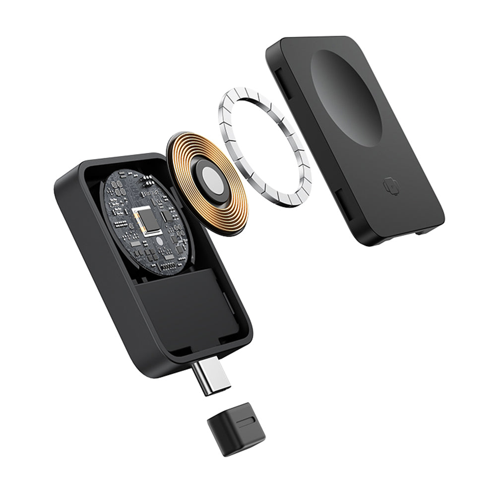 Incarcator Baseus Magnetic Wireless MagPro (P10264106123-00), for Apple Watch, USB-C, 2.5W, Negru Cosmic