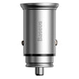 Incarcator Baseus Car Circular Metal (CCALL-BS0S), Type-C, USB, PPS 30W, Multi Protocol, Argintiu