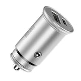 Incarcator Baseus Car Circular Metal (CCALL-BS0S), Type-C, USB, PPS 30W, Multi Protocol, Argintiu