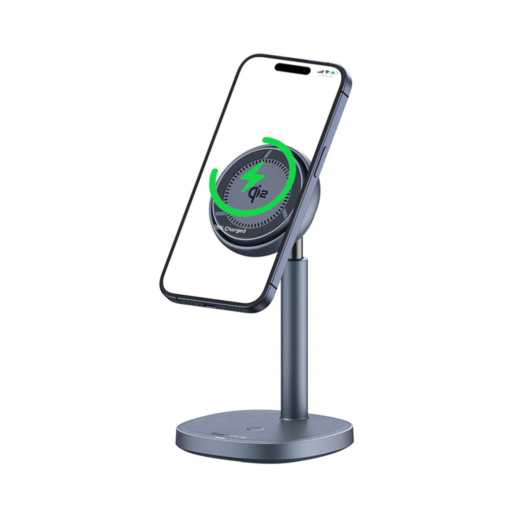 Incarcator Baseus Magnetic Wireless Orbit 2 Pro (P10273500813-00), Cooling Fast Charger for Phone, Earbuds, 20W, Gri Spatial