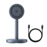 Incarcator Baseus Magnetic Wireless Orbit 2 Pro (P10273500813-00), Cooling Fast Charger for Phone, Earbuds, 20W, Gri Spatial