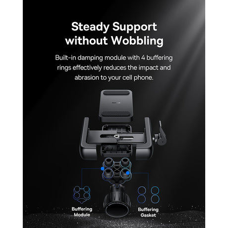 Suport Baseus Bike GoTrip (C40572301111-00), CyclingTripod, 360°, Anti-Shake, with Screw Lock, 5.7 - , Cluster Black