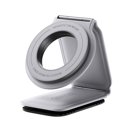 Suport Baseus PrimeTrip Series C02 (C40169002833-00), PU Leather, 360°, 25N, Versatile Mounting Option, Frosted Grey