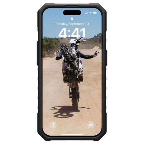 Husa de protectie UAG Pathfinder SE MagSafe compatibil cu iPhone 15 Pro, Geo Camo