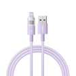 Cablu Baseus Display 2 (P10382700511-00), USB to Lightning, Fast Charging, Digital Display, 2.4A, 1m, Nebula Purple