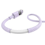 Cablu Baseus Display 2 (P10382700511-01), USB to Lightning, Fast Charging, Digital Display, 2.4A, 2m, Nebula Purple