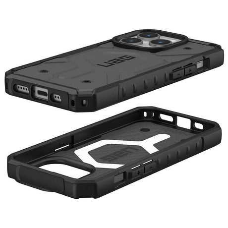 Husa de protectie UAG Pathfinder MagSafe compatibil cu iPhone 15 Pro, Argintiu