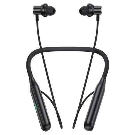 Casti Acefast Bluetooth Earphones (N4), Behind the Head, Neckband, Bluetooth 5.3, IPX4, LED Display, 800mAh, Negru