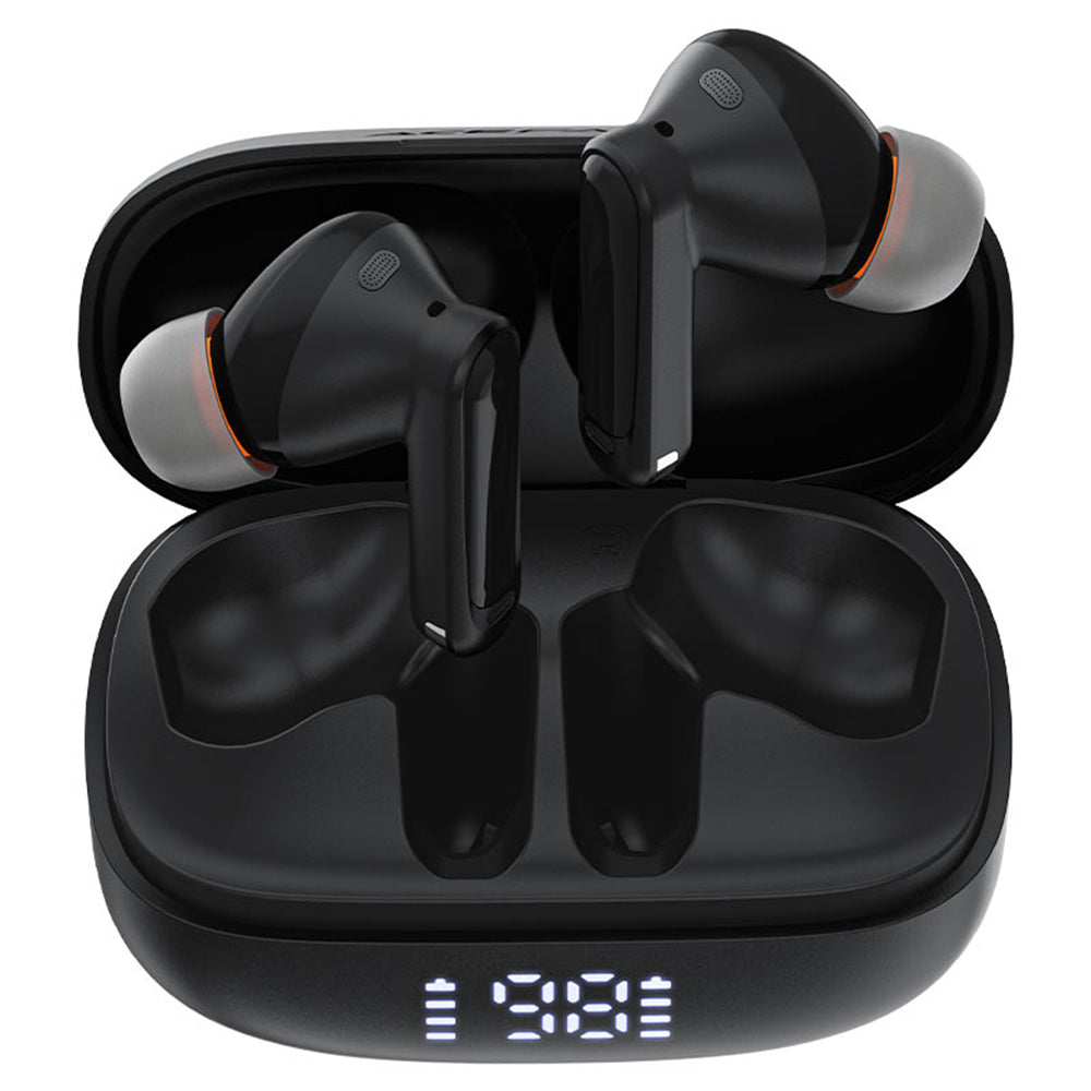 Casti Acefast (W1), Type-C, TWS, Bluetooth 5.4, Call Noise Reduction, IPX4, LED Digital Display, Negru